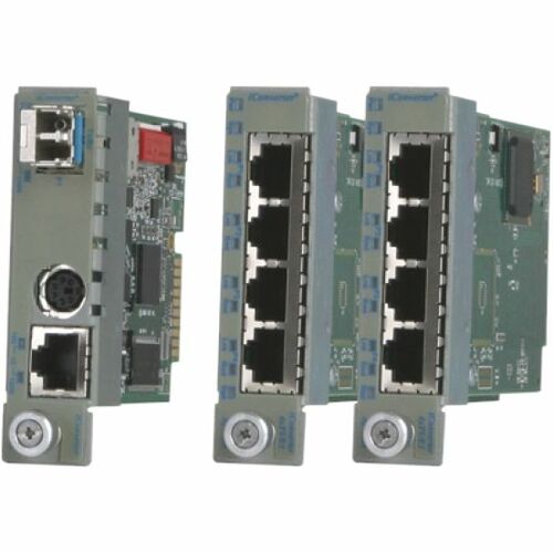 Omnitron Systems ICONV T1/E1 MUX 12X T1/E1 GIGE- SC/MM/DF/850NM/550M 2XAC PSU 2422-0-32