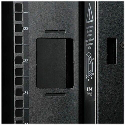 Eaton Tripp Lite Series 48U RACK ENCLOSURE CABINET WIDE NETWORK SERVER SHOCK PALLET SHIP QZ8039 - Image 14