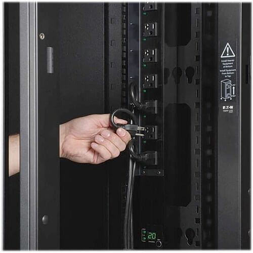 Eaton Tripp Lite Series 48U RACK ENCLOSURE CABINET WIDE NETWORK SERVER SHOCK PALLET SHIP QZ8039 - Image 5