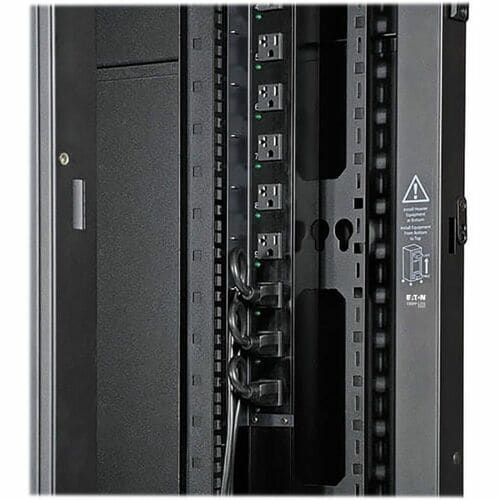 Eaton Tripp Lite Series 48U RACK ENCLOSURE CABINET WIDE NETWORK SERVER SHOCK PALLET SHIP QZ8039 - Image 6