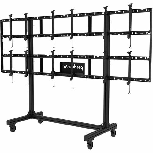 Peerless PORTABLE 3X2 VIDEO WALL CART FOR 46IN-55IN DISPLAYS UP-5IN DEEP DS-C555-3X2