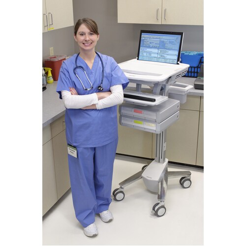 Ergotron SV CART WITH LCD PIVOT 2 DRAWER SV43-1320-0 - Image 2