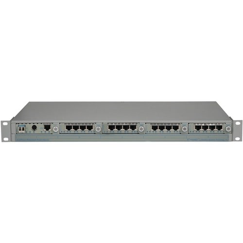 Omnitron Systems ICONVERTER MUX 8X T1/E1+GIGE TO FIBER ST/SM/DF/1310NM/12KM ACX2 PWR ZQ8063