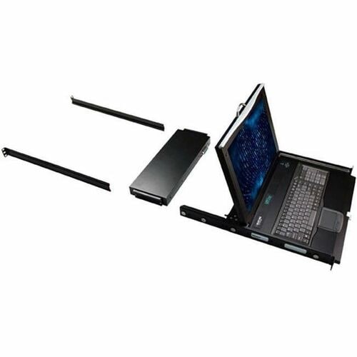 Black Box Corporatio KVM LCD CONSOLE TRAY CATX SWT 17 16PT 1RAIL PS/2 USB 4 IP KVT417A-16CATX-4IP