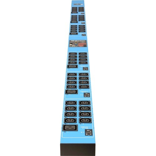 Raritan PX3-5996U-K2 PDU 208V 3PH 24A 0U 36XC13 12XC19 L21-30P 8.6KVA PX3-5996U-K2