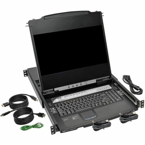 Eaton Tripp Lite Series 8PORT HDMI KVM RACK CONSOLE 17IN LCD IP REMOTE ACCESS DUAL RAIL B030-008-17-IP - Image 7