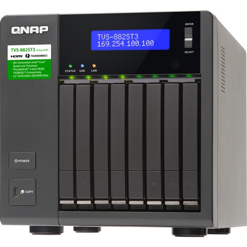 QNAP ULTRA HISPEED AND COMPACT 8BAY THUNDERBOLT CORE I7-6700HQ 2.6GHZ TVS-882ST3-I7-16G-US - Image 8