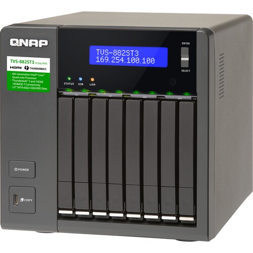 QNAP ULTRA HISPEED AND COMPACT 8BAY THUNDERBOLT CORE I7-6700HQ 2.6GHZ TVS-882ST3-I7-16G-US - Image 9