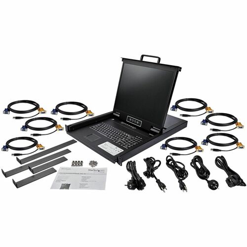 StarTech.com 8 PORT RACKMOUNT KVM CONSOLE INTEGRATED LCD MONITOR KVM SWITCH RKCONS1908K - Image 10