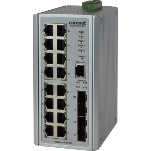 Comnet 20PORT GE MANAGED SWITCH 4SFP 16TX CNGE20FX4TX16MS