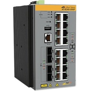 Allied Telesis L3 INDUSTRIAL ETHERNET SWITCH 16X 10/100/1000-T POE+ 4X SFP PORTS 7FZ803
