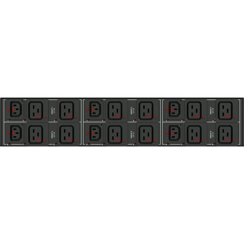 Raritan 3PH 208V AC 50A 40A/PH RATED 18OUTLET 6X LOCK C13 12X C19 PLUG PX3-5611R-E2 - Image 2
