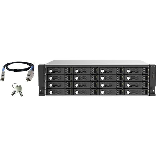 QNAP 16BAY 3U RACKMOUNT SAS 12GBPS JBOD EXP ENCL W/SAS EXPANDER 2.5 TL-R1620SEP-RP-US - Image 2