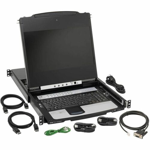 Eaton Tripp Lite Series DISPLAYPORT KVM CONSOLE SWITCH 8-PORT 17IN LCD DUAL RAIL 1URM B030-DP08-17D - Image 8