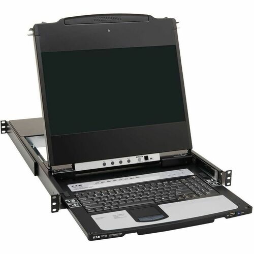 Eaton Tripp Lite Series DISPLAYPORT IP KVM CONSOLE 8-PORT 17IN LCD DUAL RAIL 1URM B030-DP08-17DIP