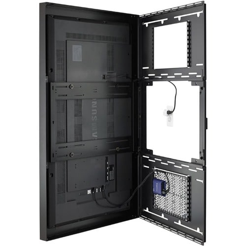 Chief 65IN PORTRAIT ON-WALL KIOSK W/GLASS BLK LW65UBPG - Image 2