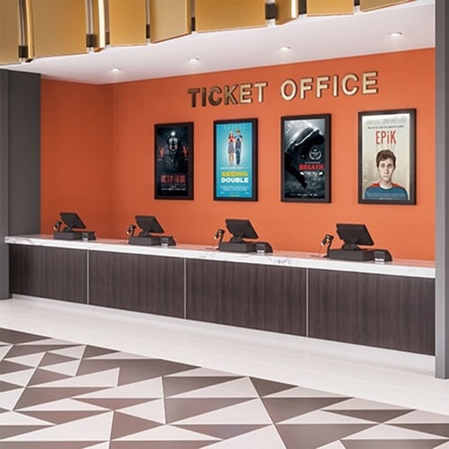 Chief 65IN PORTRAIT ON-WALL KIOSK W/GLASS BLK LW65UBPG - Image 4