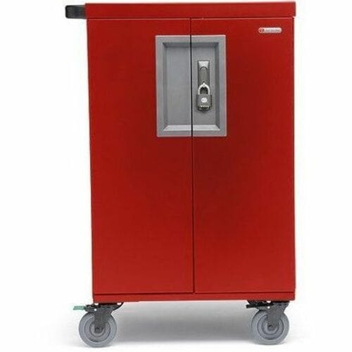 Bretford 36X COREX CART PRE-WIRED USB-C RED TCOREX36USBC-RED