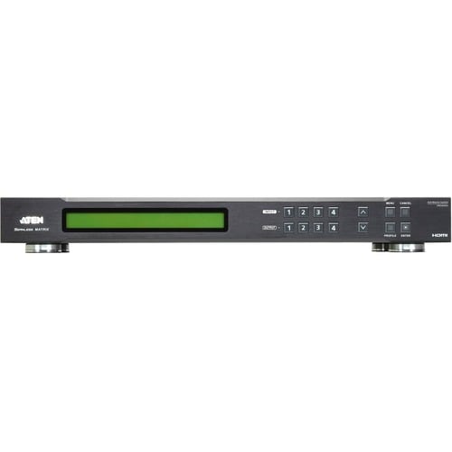 ATEN TECHNOLOGIES 4 X 4 HDMI SCALING MATRIX AND VIDEO WALL W FAST SWITCHING AUDIO 00JC17 - Image 2