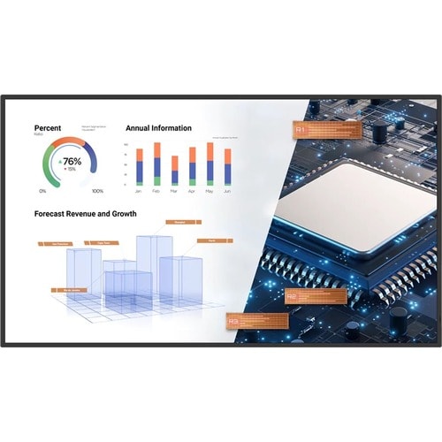 BenQ 75IN 4K SMART SIGNAGE W/OPS SLT BLACK 3840X2160 400 NITS SPKR 10WX2 06UN63