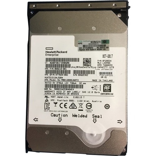 HPE - Genuine Parts HP SPS-DRV HDD 12TB 7.2K LFF SAS LP HE DS 881781-B21 882398-001