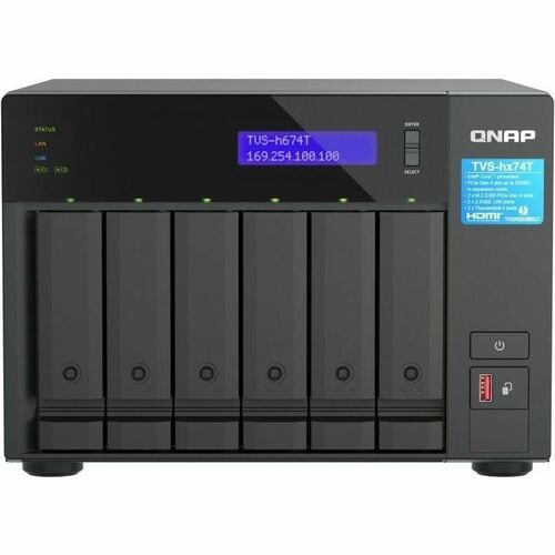 QNAP ULTRAHIGHSPEED 6BAY TBOLT 4 NAS INTEL CORE I5-12400 6-CORE12-THREAD HZ0680 - Image 2