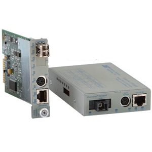 Omnitron Systems ICONVERTER MC 10/100M 10/100T TO OPTION SFP W/MGMT -40 TO 60C 8919-0W
