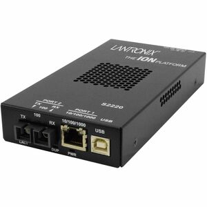Lantronix 10/100/1000B-T TO 100B-FX ION RJ-45 TO 100BASE-X SFP SLOT EMPTY S2220-1040-NA