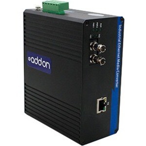 Addon 1GBS 1 RJ-45 TO 1 ST PORT INDUSTRIAL MEDIA CONVERTER ADD-IGMC-LX-1ST1