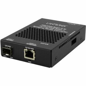 Lantronix 10/100/1000B-T TO 1000BASE-X SM SC 10K with EU Pwr Supply SGFEB1014-130-EU