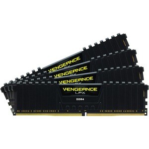 Corsair 64GB 4X16GB DDR4 DRAM VENGEANCE LPX 2400MHZ C14 MEM F/ DDR4 SYST CMK64GX4M4A2400C14