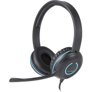 Cyber Acoustics HS STEREO USB EDU ROTATE MIC IN-LINE VOL MUTE CONT. BRAIDED CORD AC-5008