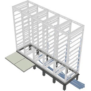 Legrand Av - Middle 3-BAY GRK RISER BASE 30D RIB-3-GRK-30B