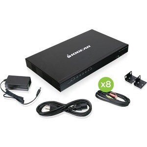 Iogear 8-PORT USB HDMI KVMP SWITCH WITH 8 USB CABLE KVM SET (TAA) GCS1808HKITU