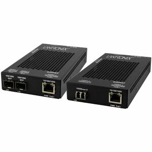Lantronix 2 10/100/1000 POE+ RJ-45 TO 2 OPEN DUAL SPEED SFP PORT MEDIAC SGPAT1040-305-EU