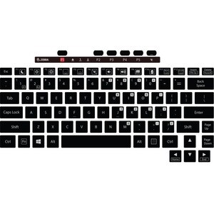 ZEBRA ET8X 2-IN-1 ATTACHABLE RUGGED 82KEY KEYBOARD W/ MULI-CLR KYB-ET8X-2IN1-DE1-01