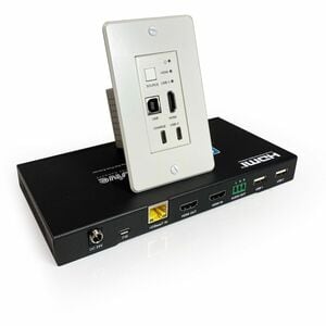 Comprehensive Cable PRO AV/IT HDBASET 4K SINGLE GANG HDMI + USB-C USB 2.0 AUDIO WAL CHE-HDBTWP125MC