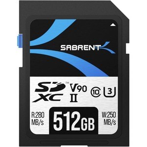 Sabrent V90 512GB UHS-II SD CARD SD-TL90-512GB