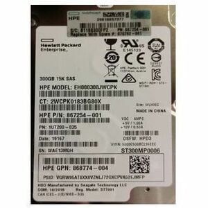 HPE - Sourcing KIT HP 300GB 15K 12G 2.5INCH 870792-001-RF