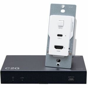 C2G HDMI HDBASET + USB-C OVER CAT EXTENDER WALL TRANSMITTER TO BOX C2G31029