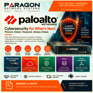 Palo Alto Networks cybersecurity, next-generation firewalls, cloud security and endpoint security from Paragon Network Systems