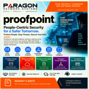 Proofpoint email security, cloud security, information protection and threat intelligence solutions from Paragon Network Systems
